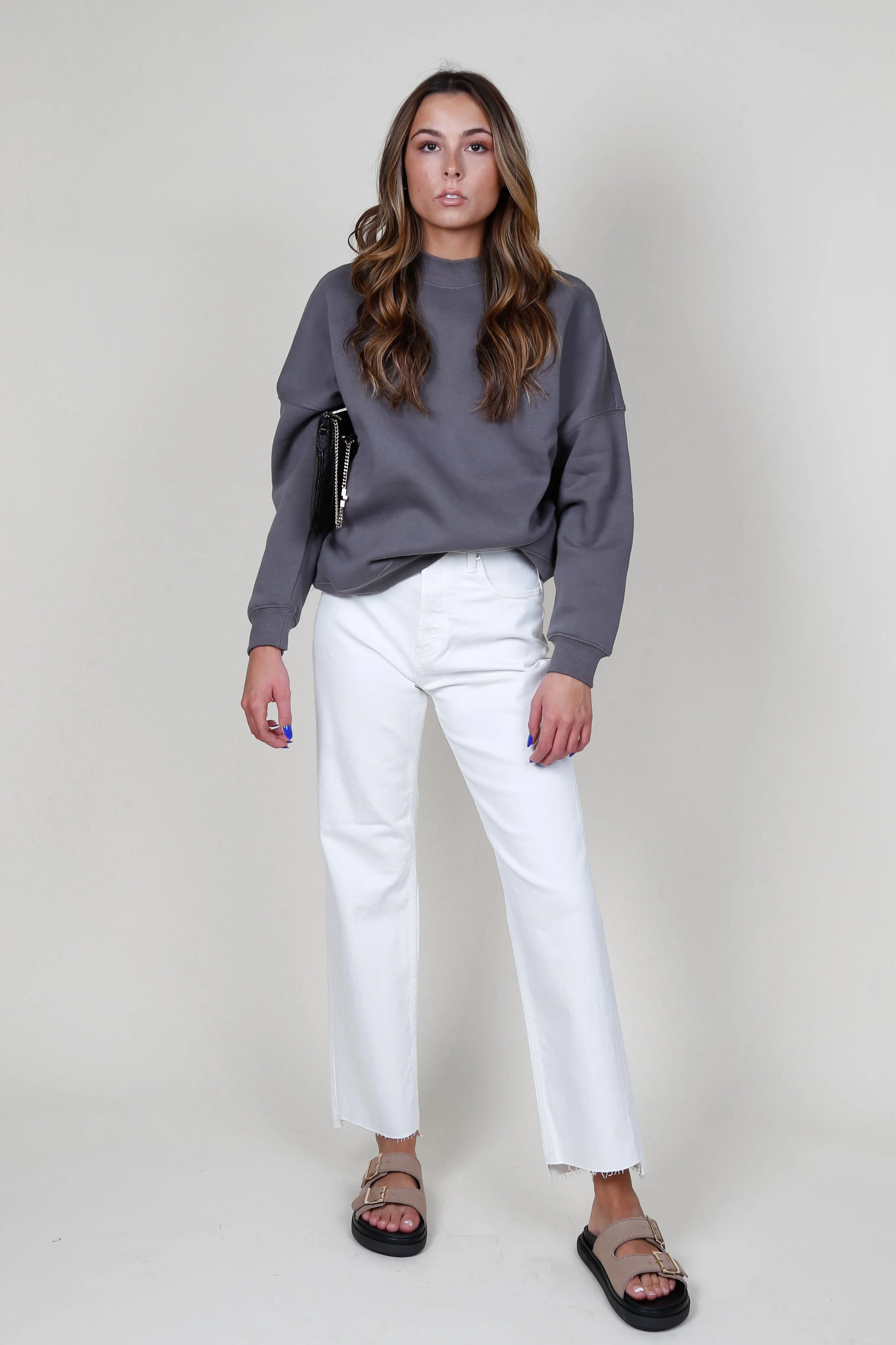 MOUSSY | MV Amherst Wide Straight - White