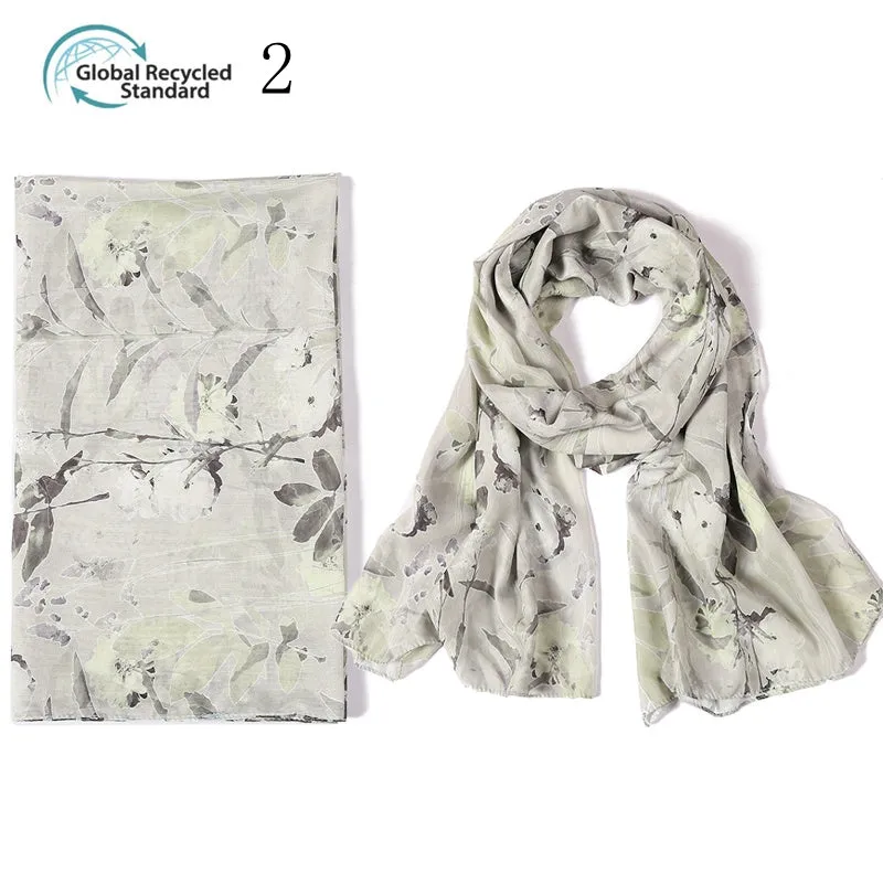 MYP039  Animal striped floral fashion printed scarf