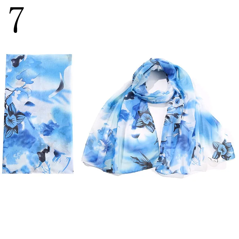 MYP039  Animal striped floral fashion printed scarf