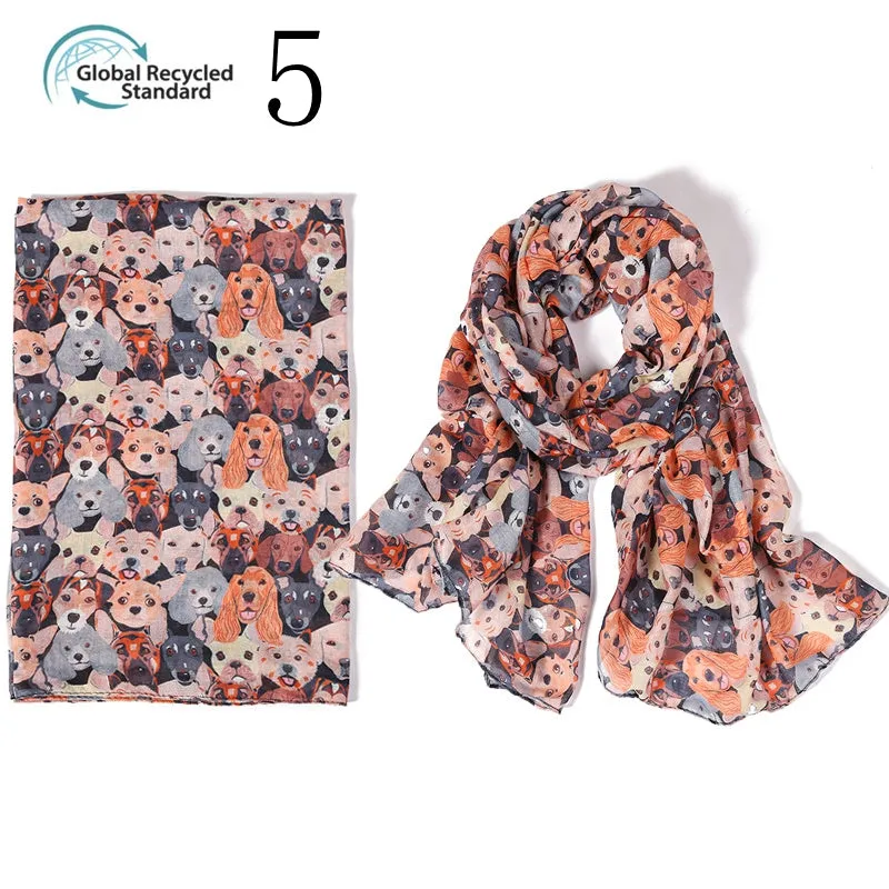 MYP039  Animal striped floral fashion printed scarf