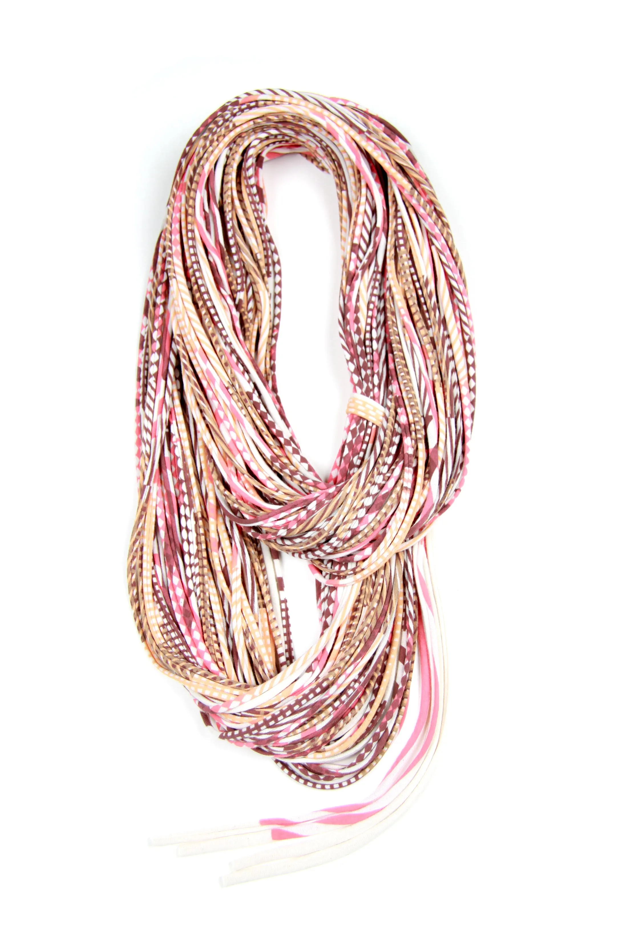 Necklush Infinity Scarf / Peach & Coral / Unisex