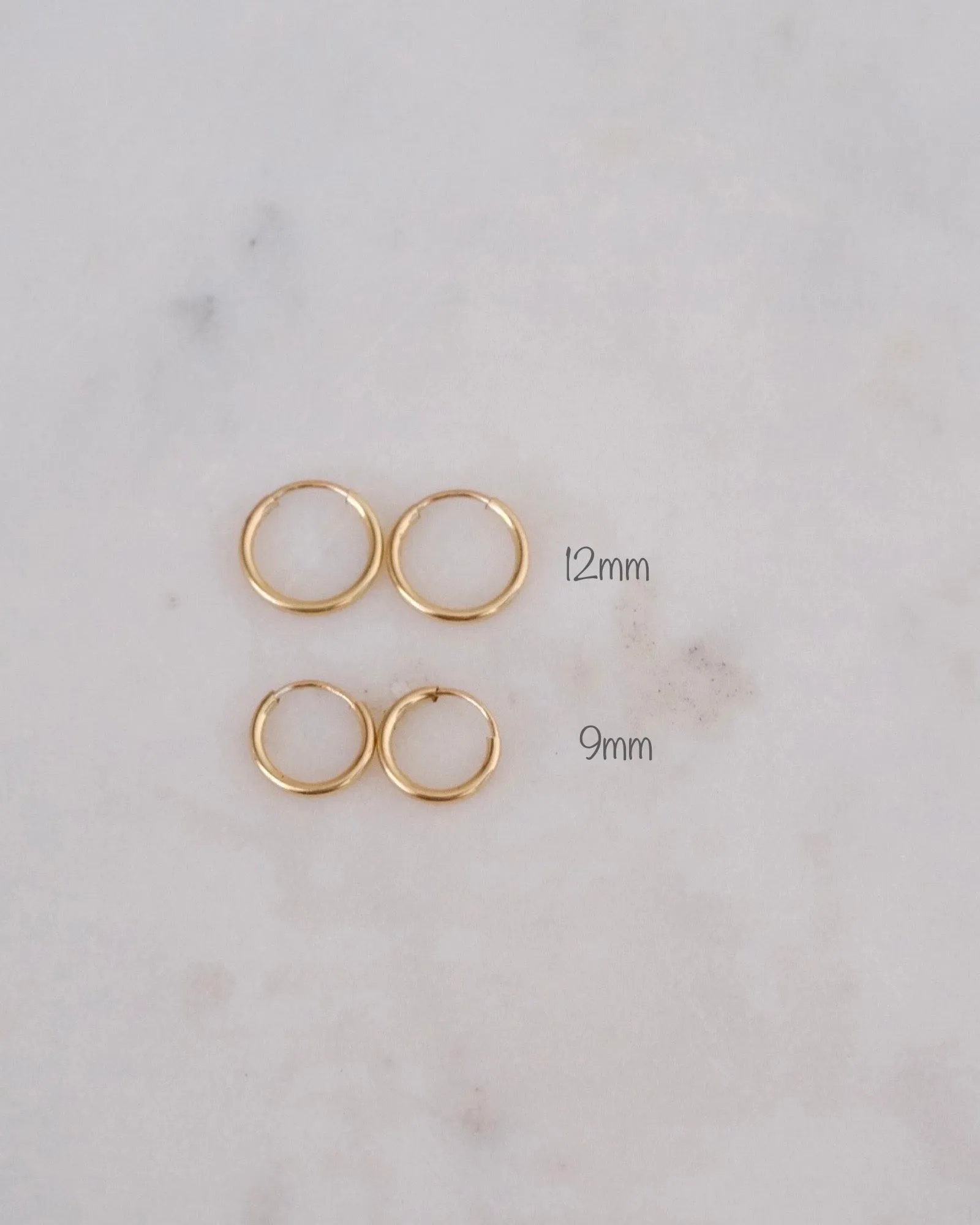 Petite Infinity Hoops (9mm)