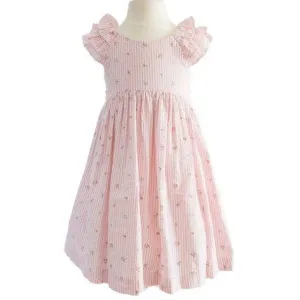 Pink Seersucker Toddler Dress