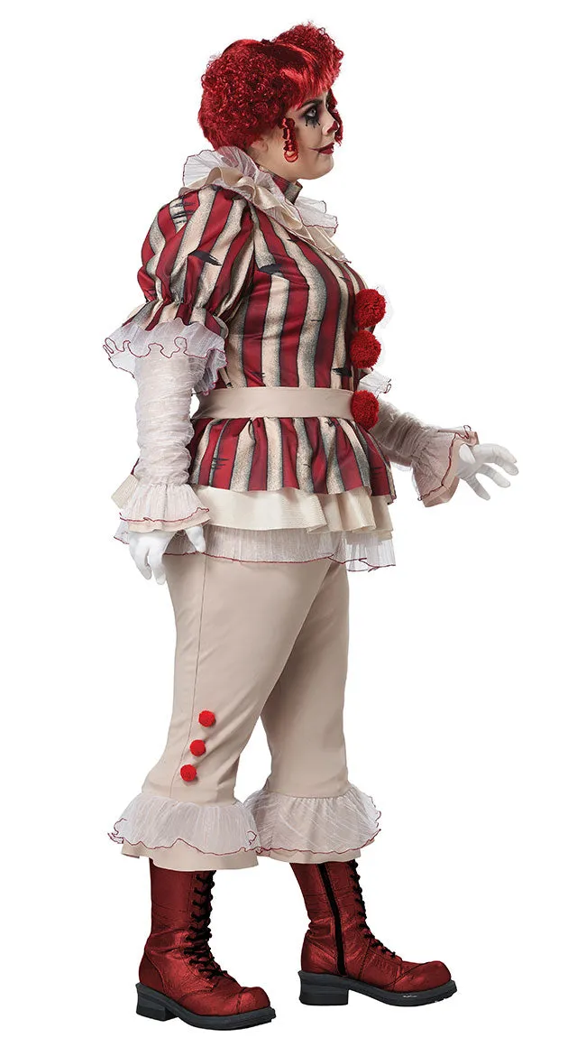 Plus Size Sadistic Clown Costume