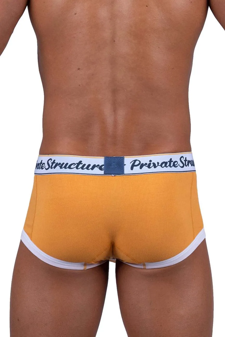 Private Structure SCUS4530 Classic Mid Waist Trunks Color Orange