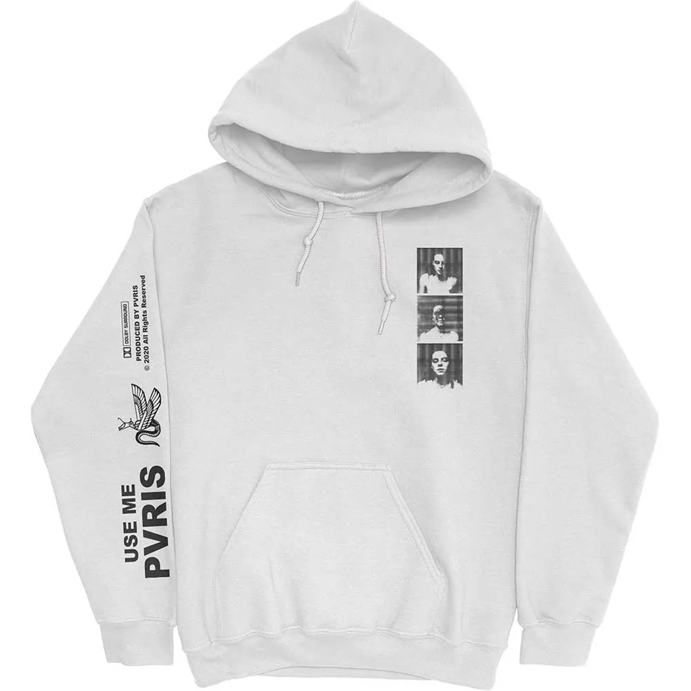 PVRIS Unisex Pullover Hoodie: Use Me Copyright (Back & Sleeve Print)