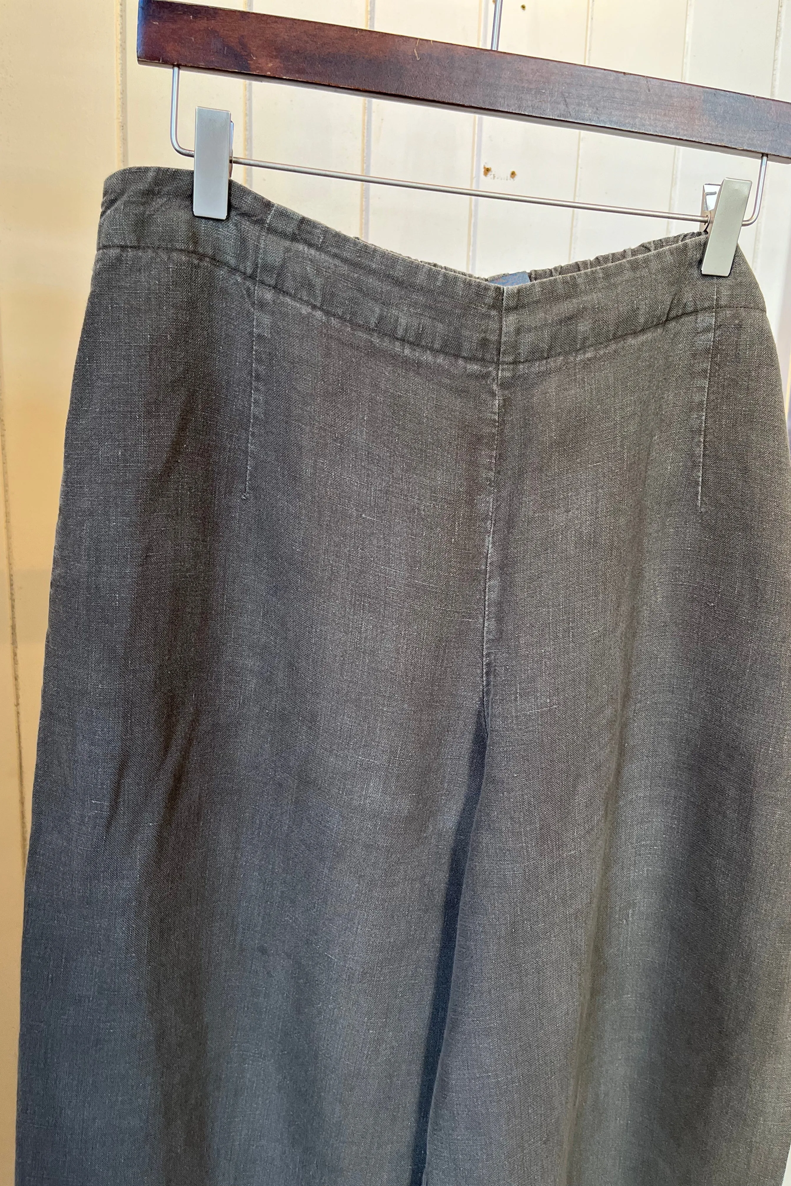 Re-Wear Oska Khaki Linen Wide Leg Trousers