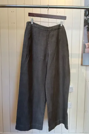 Re-Wear Oska Khaki Linen Wide Leg Trousers