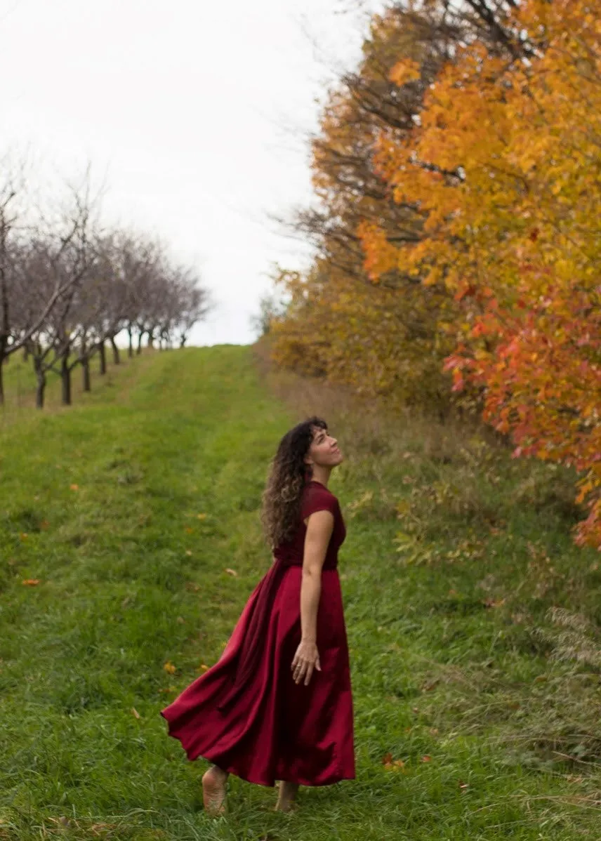 Red Adamine Infinity Dress