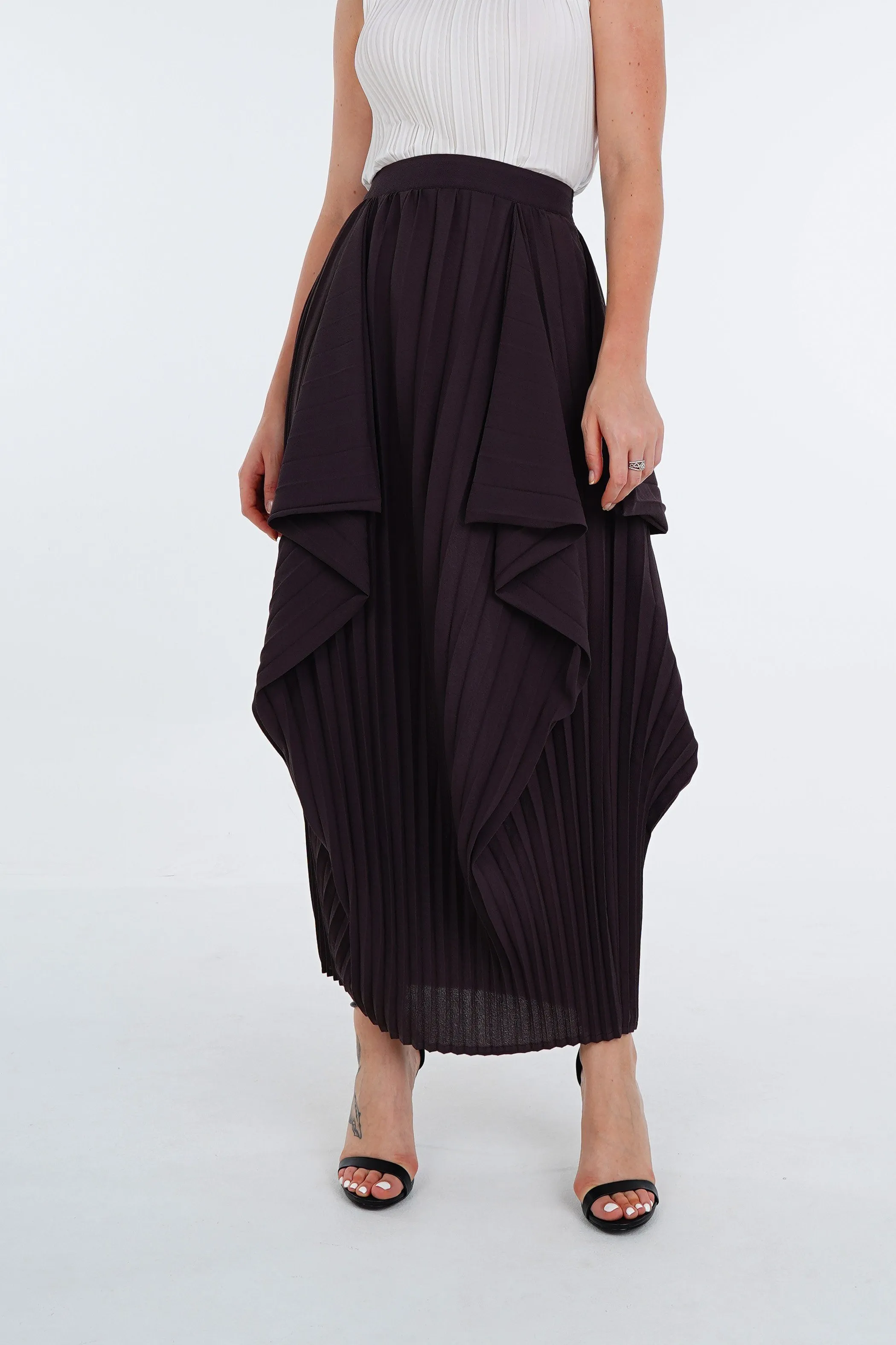 Segunda Drape & Layered Skirt