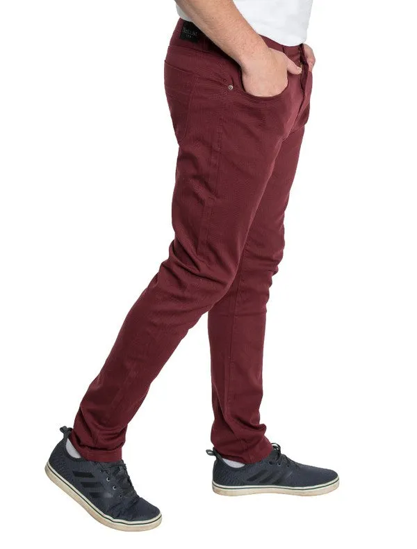 SKINNY JEANS   BURGUNDY