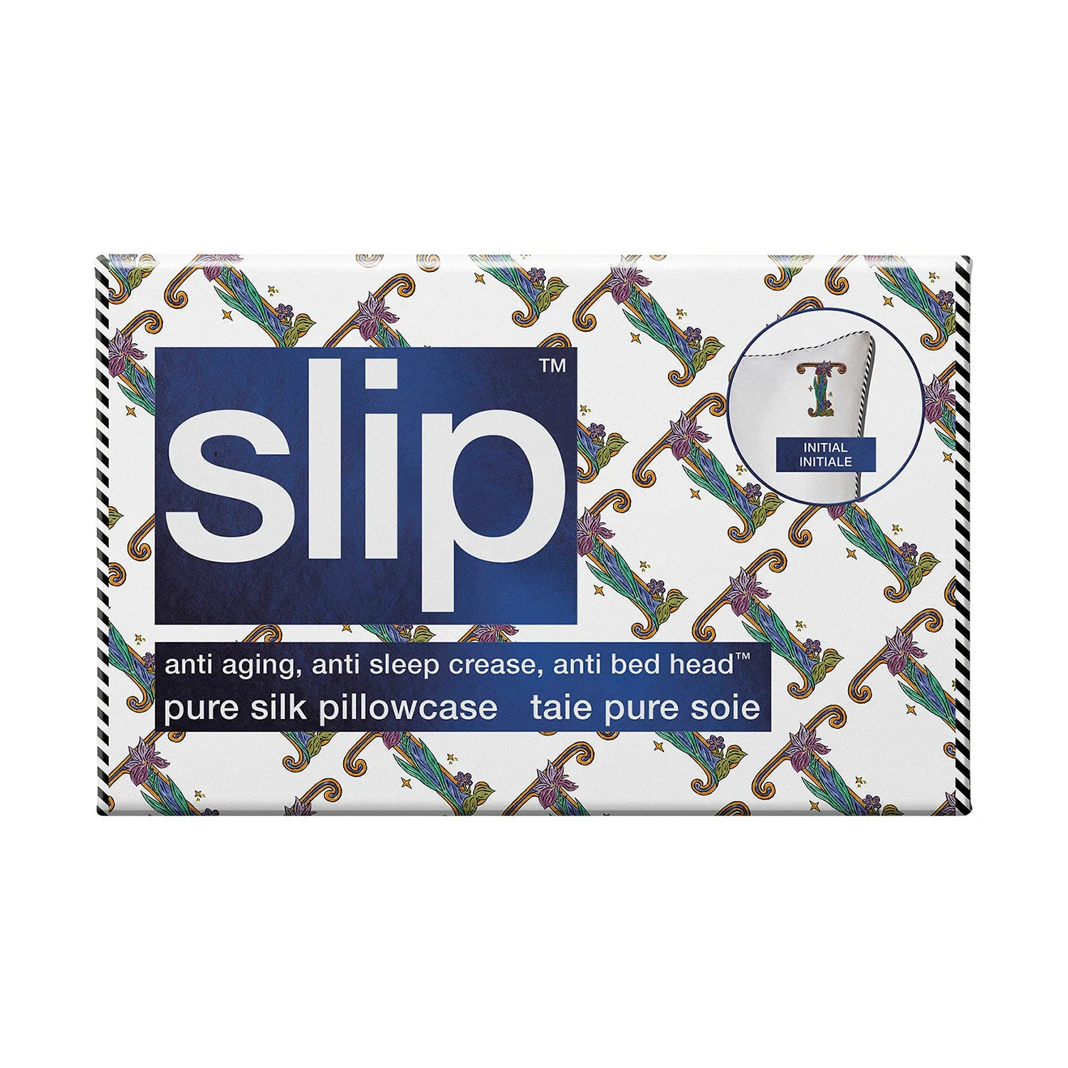 Slip Initial Pillowcase - T