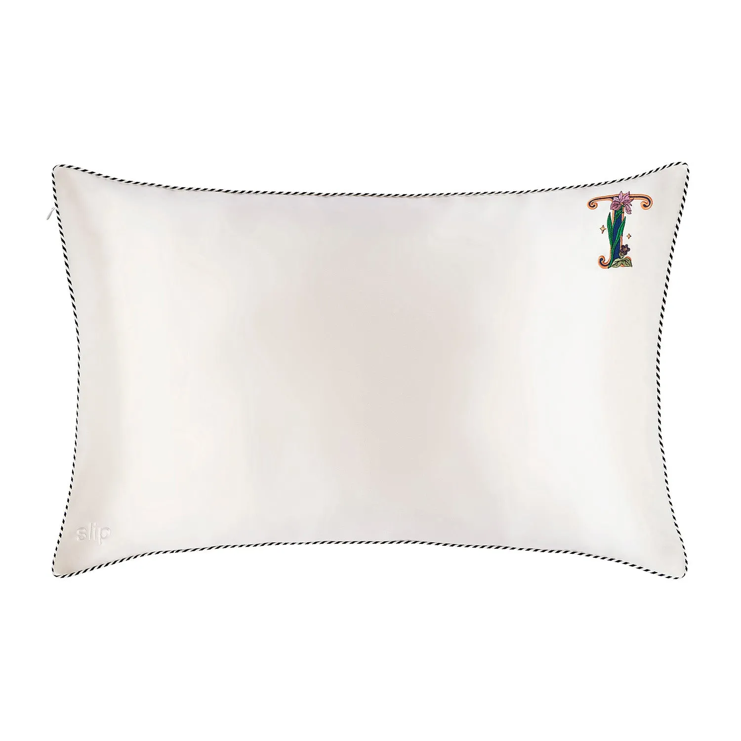 Slip Initial Pillowcase - T