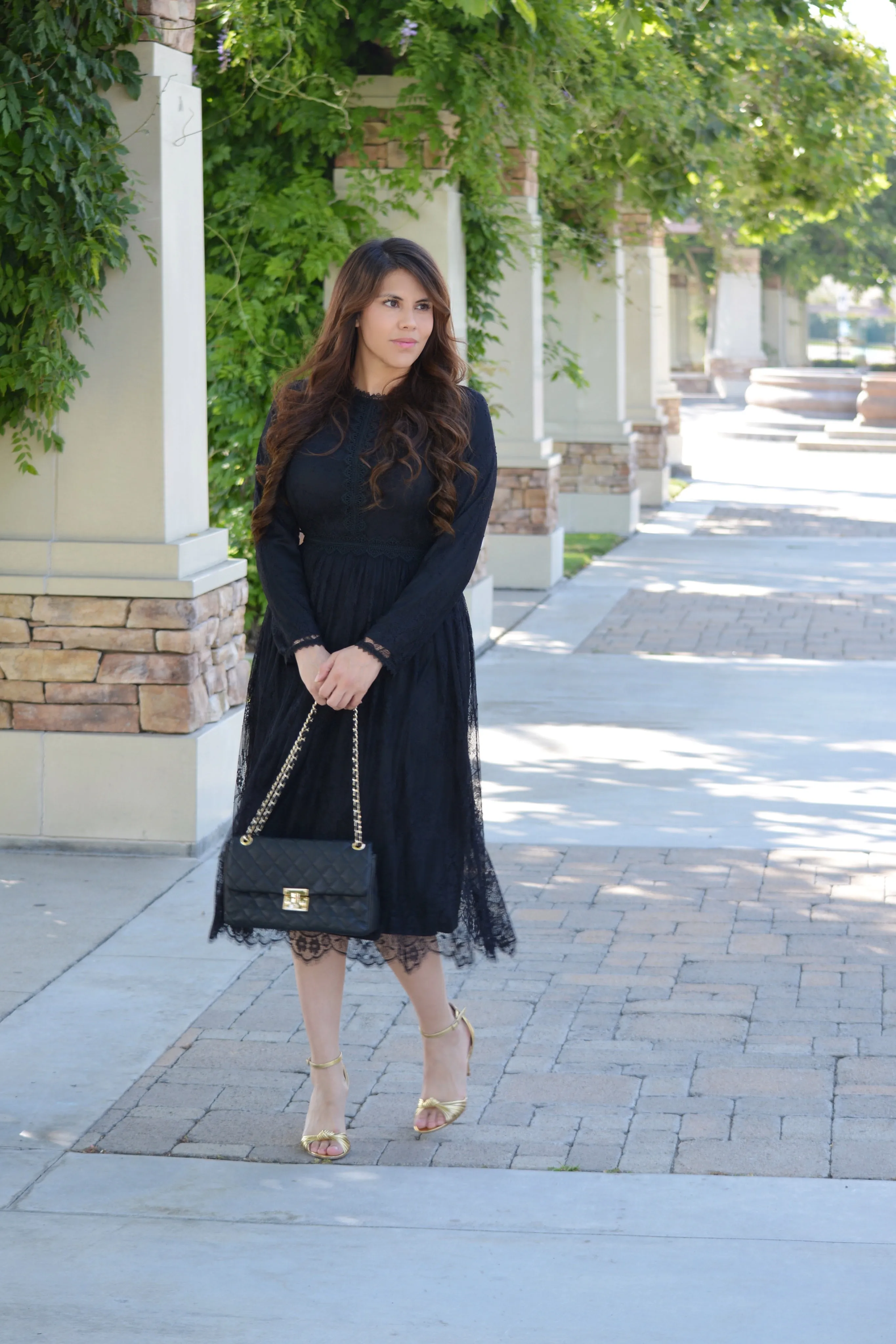 Sydney Black Lace Dress