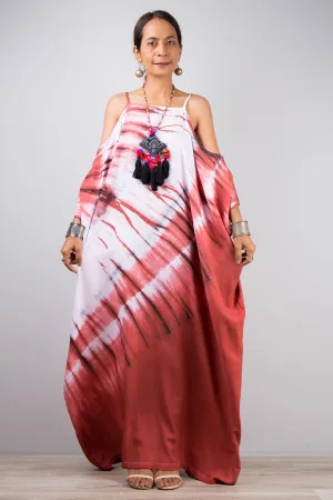 Tie dye kaftan dress