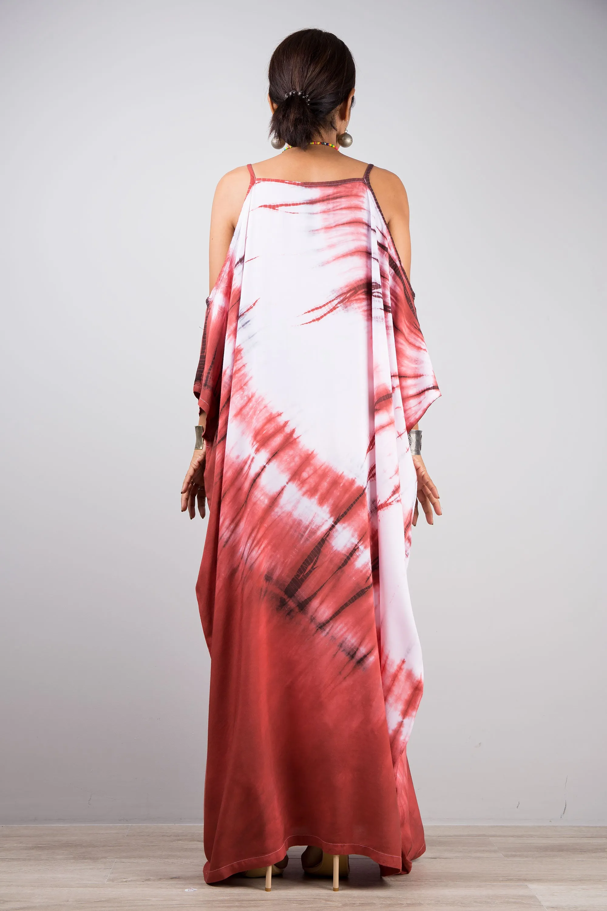 Tie dye kaftan dress