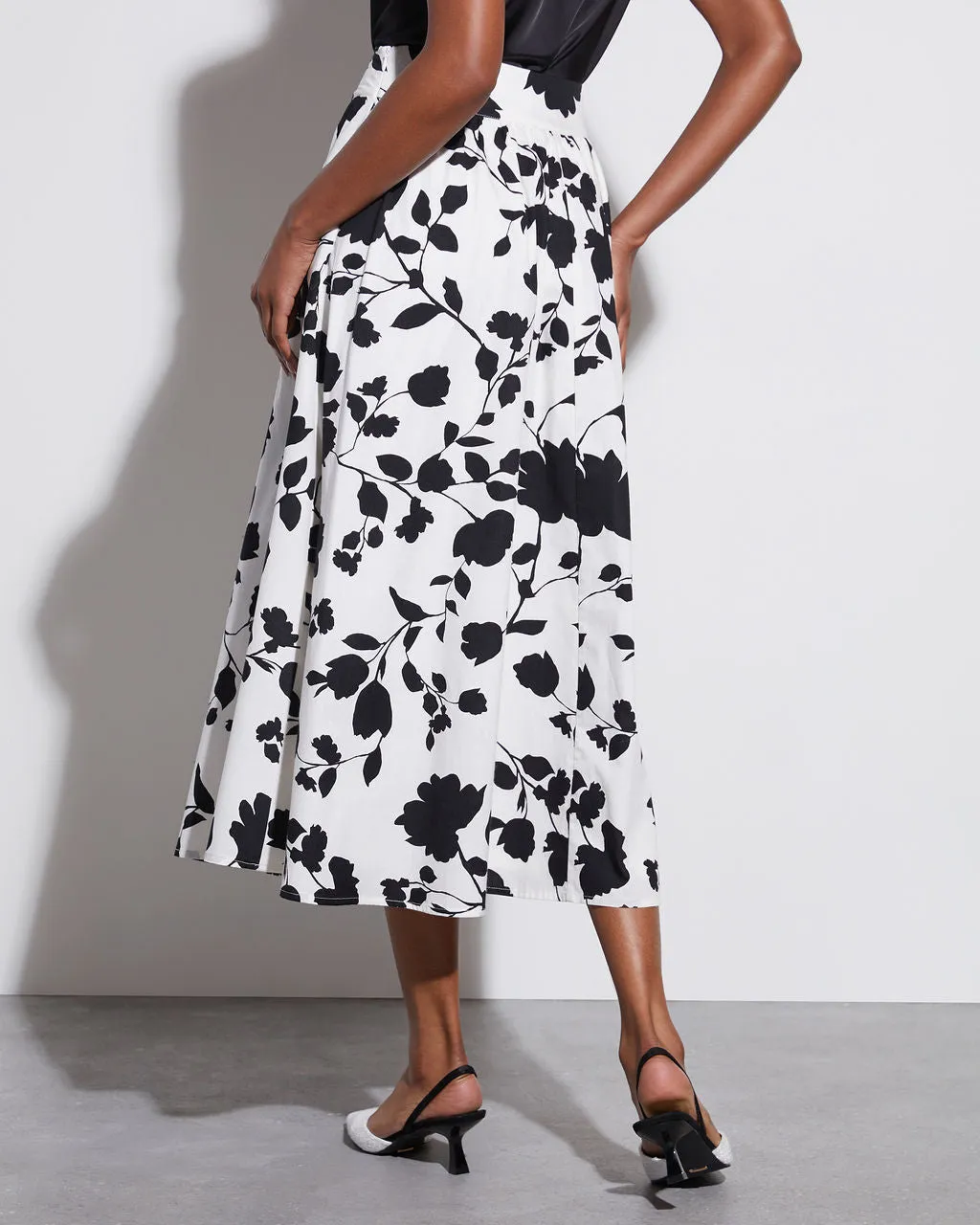 Tonya Floral Midi Skirt