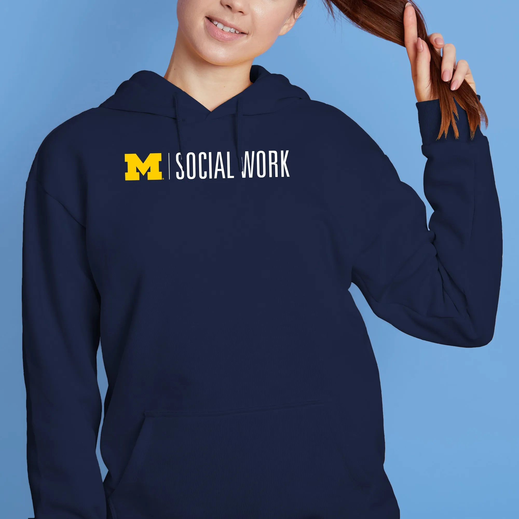 UMSSW Hooded Pullover - Navy