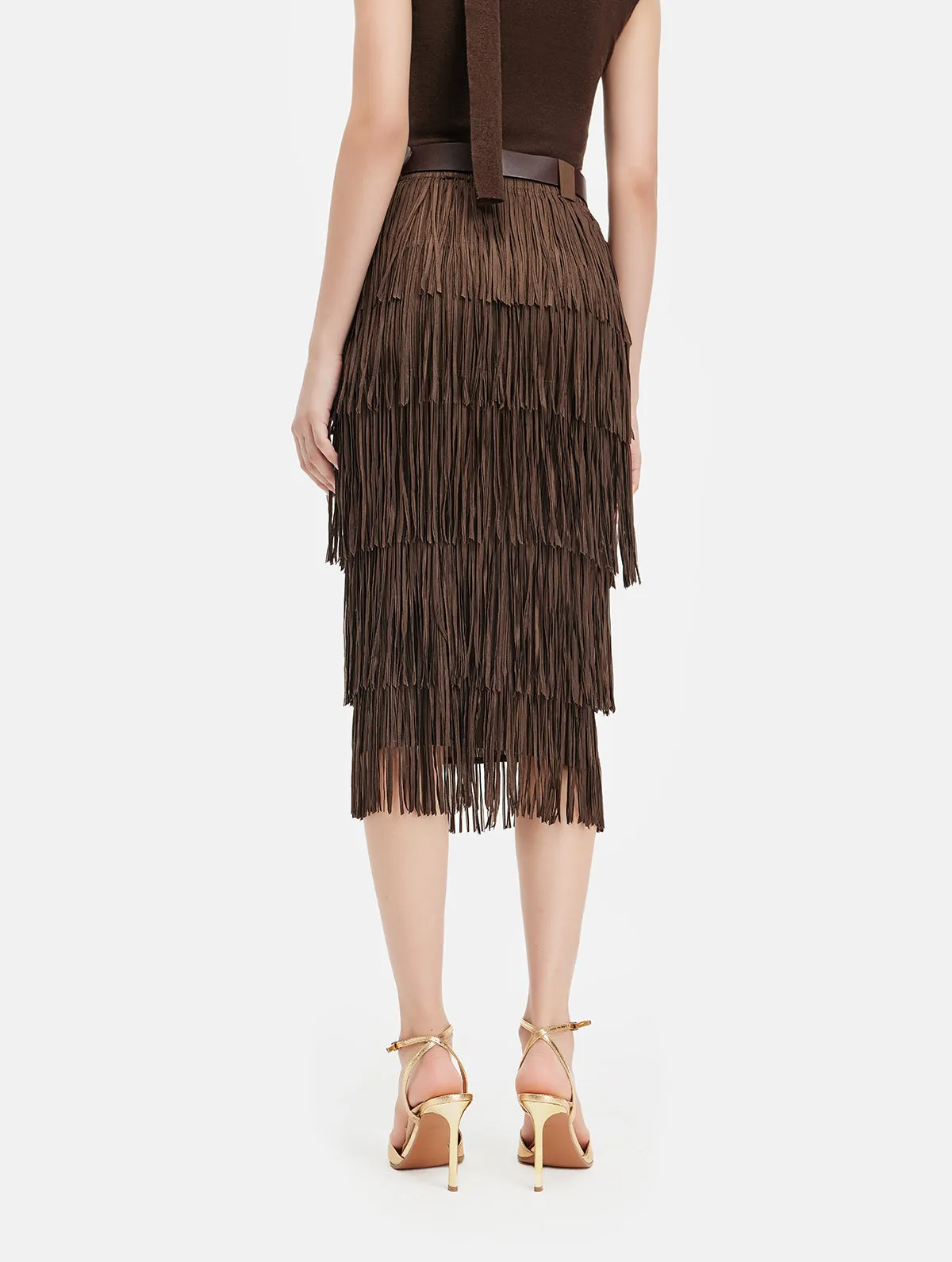 Western Knight Fringe Skirt - Star Queen