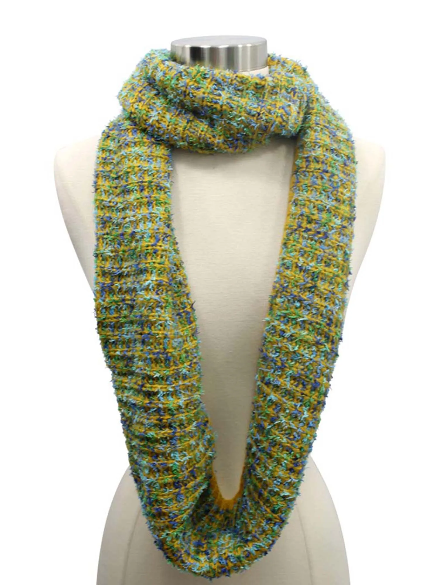 Winter Knit Multicolor Unisex Infinity Scarf