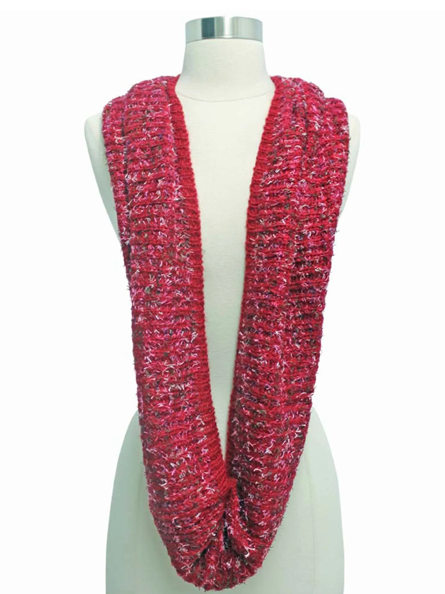 Winter Knit Multicolor Unisex Infinity Scarf