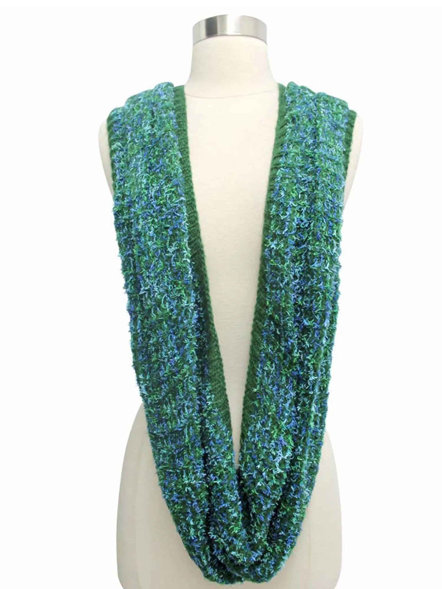 Winter Knit Multicolor Unisex Infinity Scarf