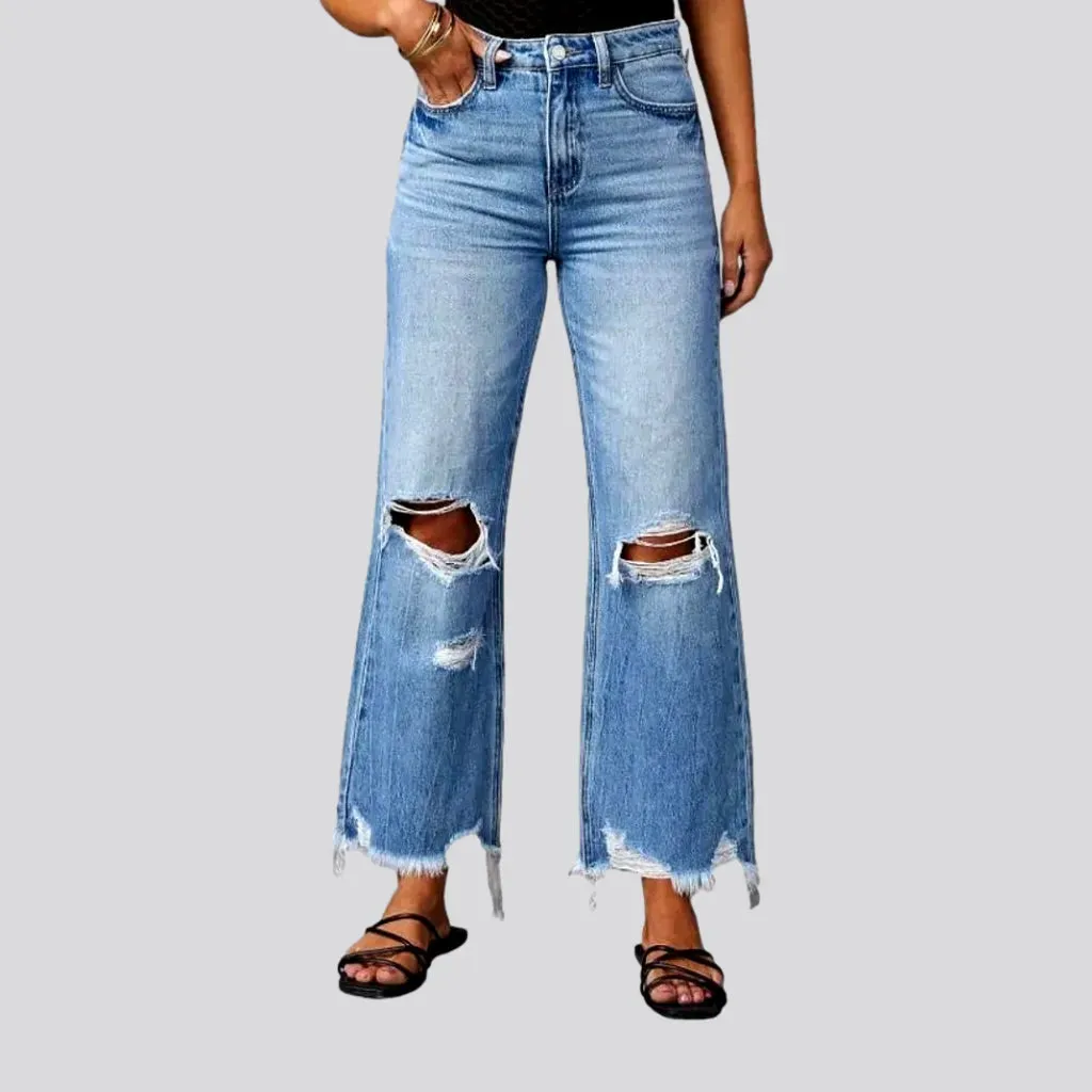 Women's grunge jeans