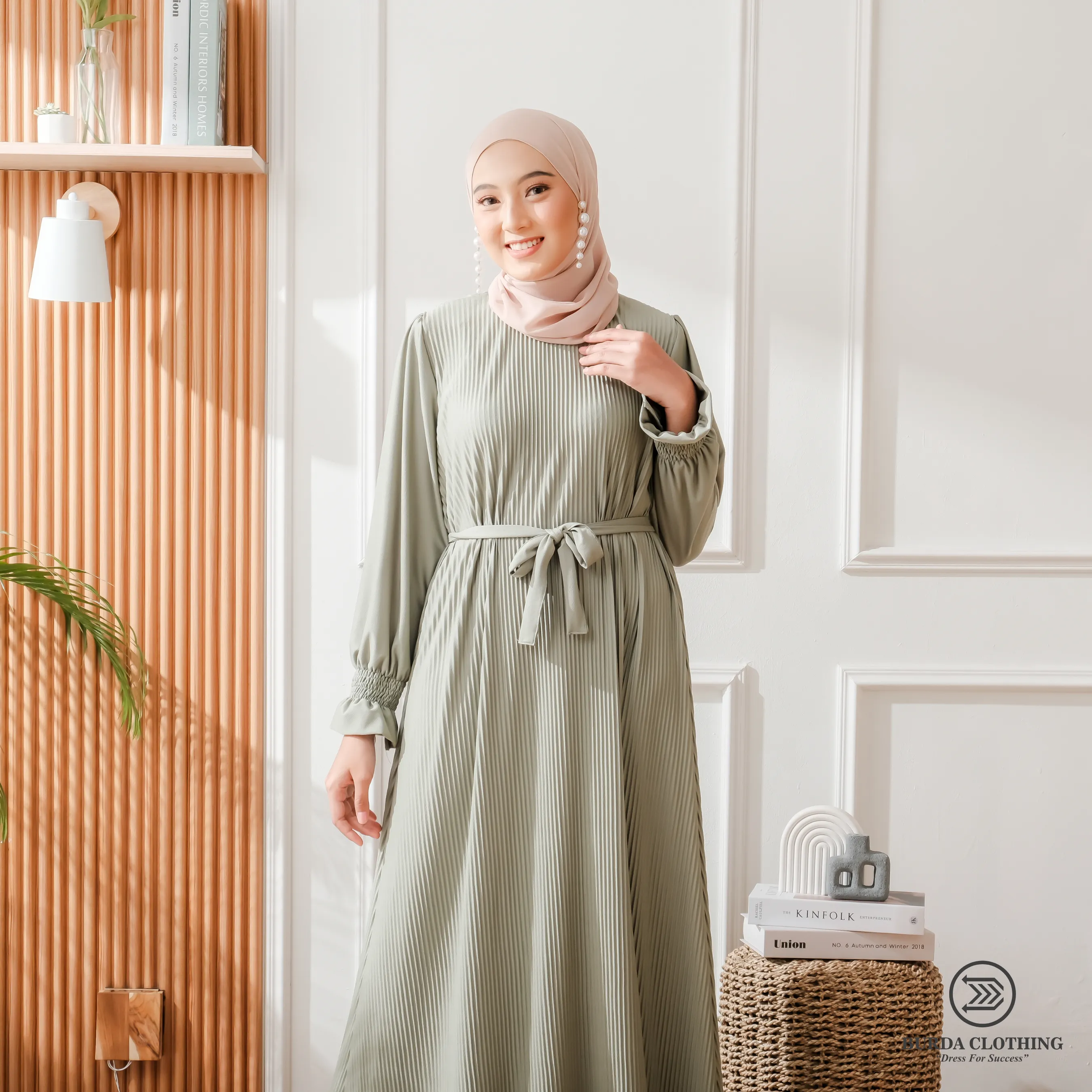 Women's Plain Dress Green