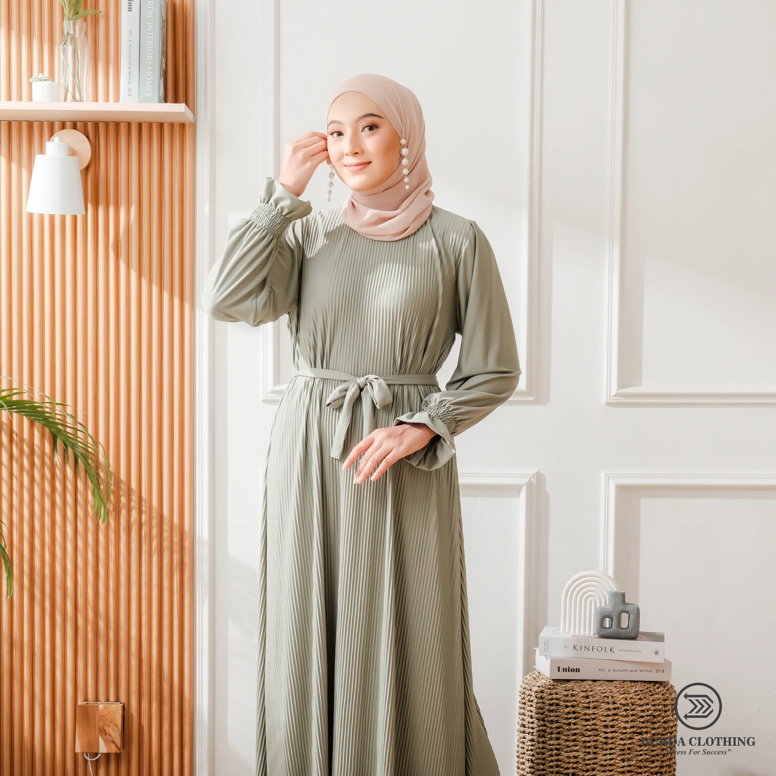 Women's Plain Dress Green