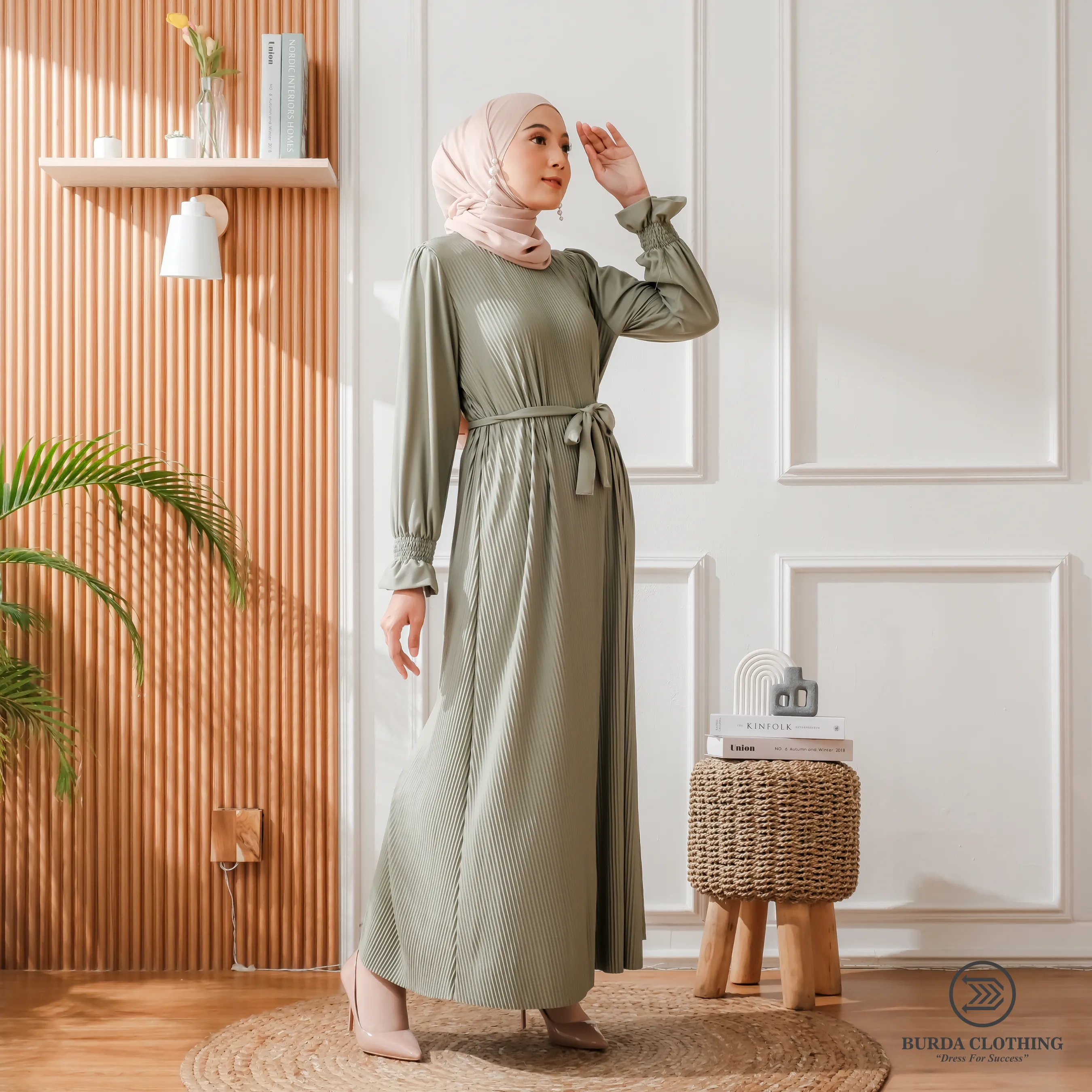 Women's Plain Dress Green