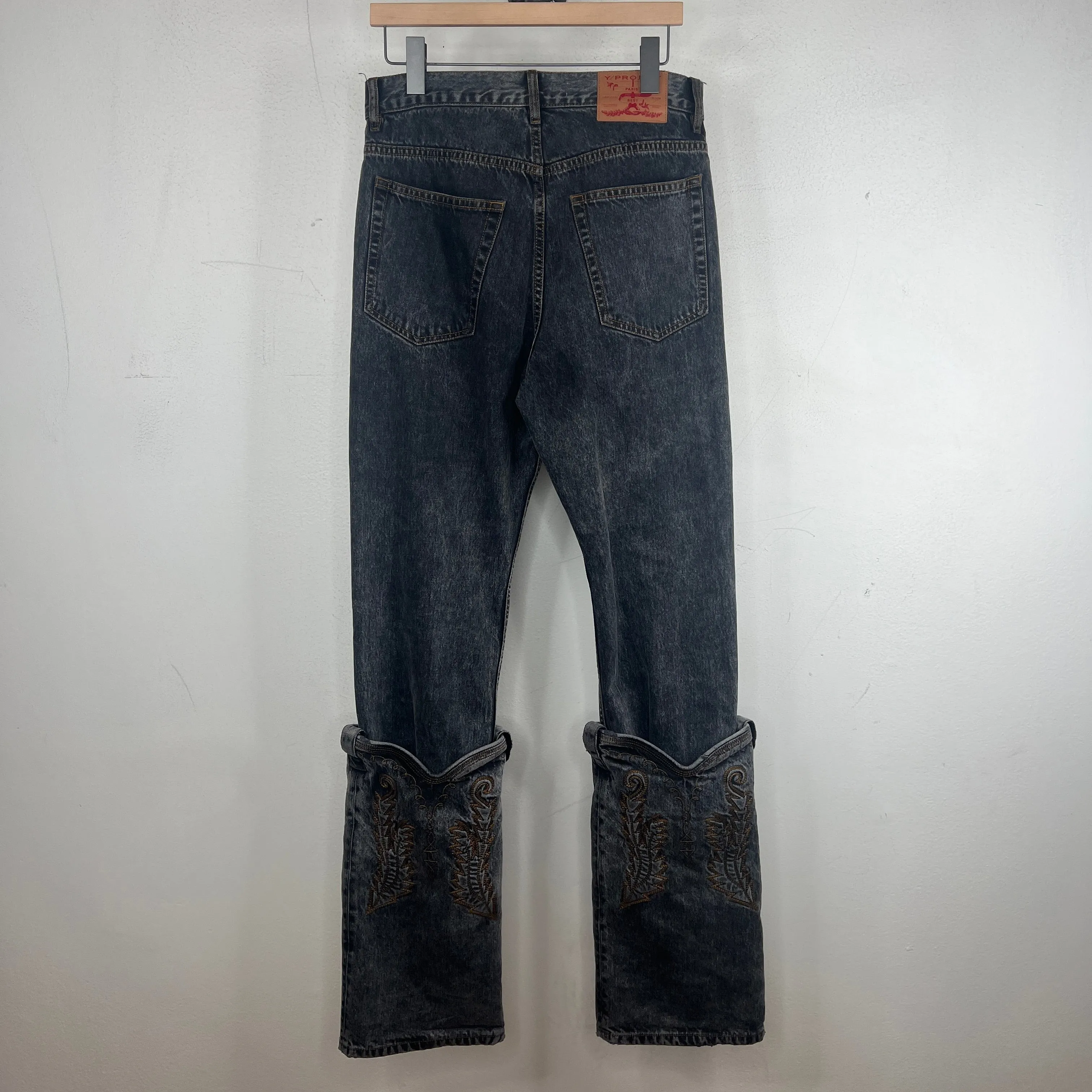 Y/Project Black Cowboy Jeans