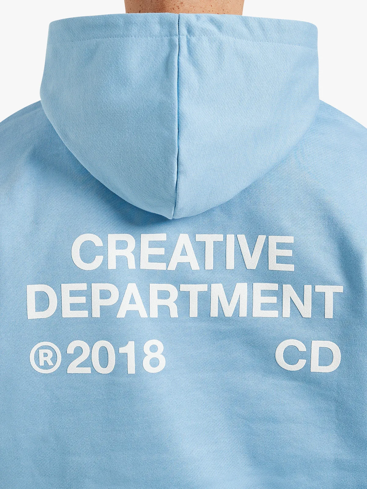 ZIP HOODIE CREATIVE DEPT - LIGHT BLUE